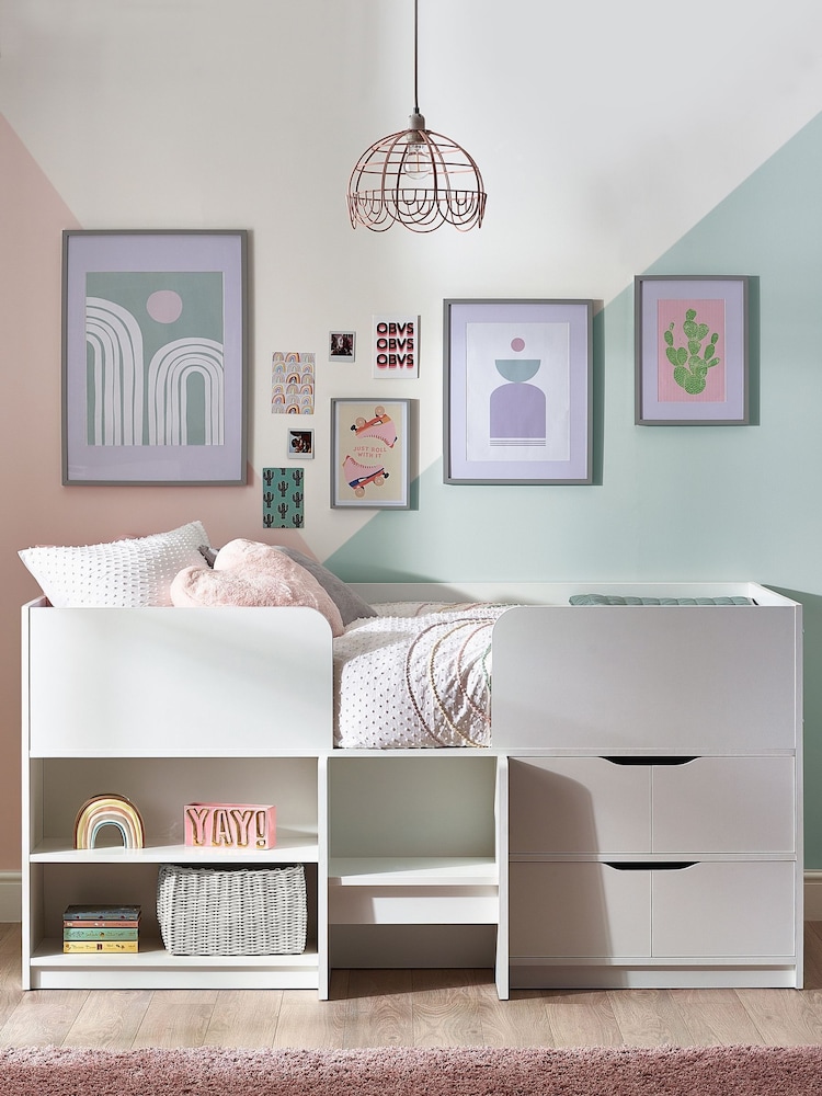 White Compton Kids Cabin Bed - Image 1 of 5