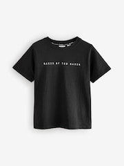 črna - Baker by Ted Baker 100% Bombažna majica 5 Pakiranje - Slika 2 iz 5