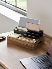 Dark Brown Bronx Best Dad Ever Wooden Desk Tidy - Image 1 of 5
