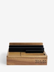 Dark Brown Bronx Best Dad Ever Wooden Desk Tidy - Image 4 of 5