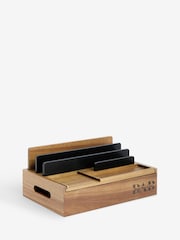 Dark Brown Bronx Best Dad Ever Wooden Desk Tidy - Image 5 of 5