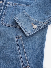 Mid Blue Denim Worker Jacket - Image 7 of 7