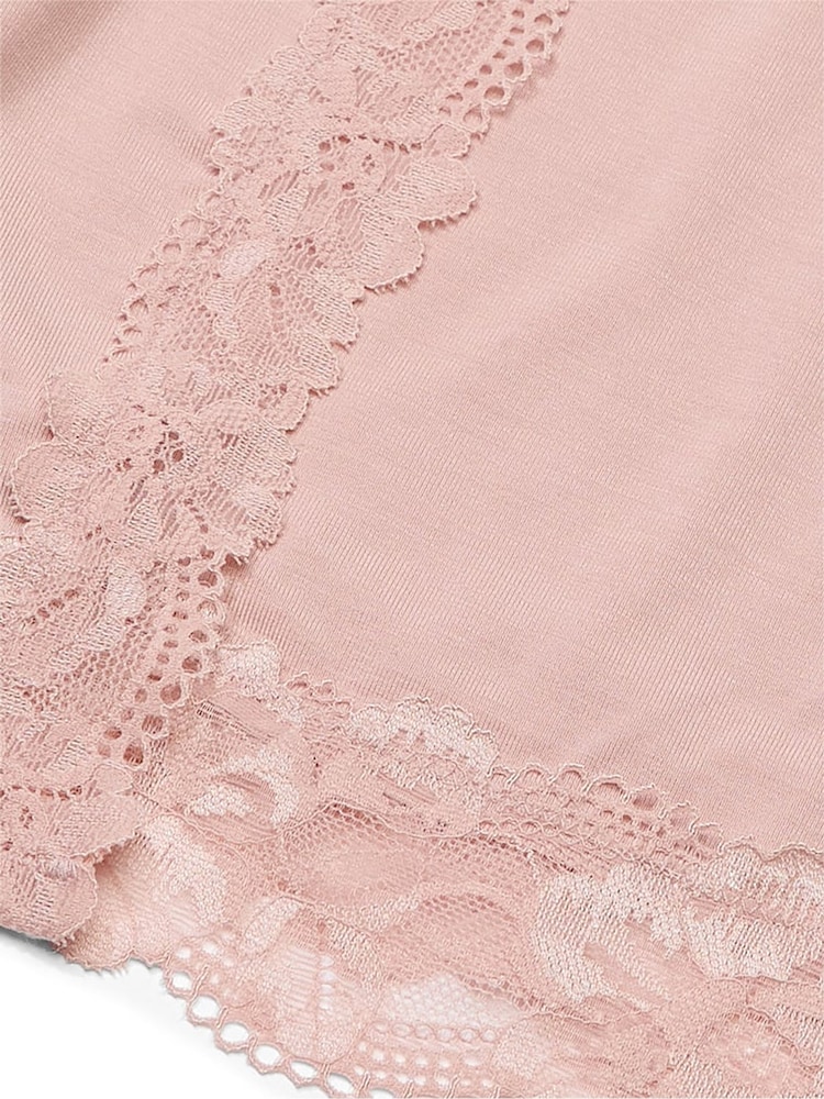 Victoria's Secret Pink Zinc Modal Lace Trim Robe - Image 4 of 4 Victoria's Secret Pink Zinc Modal Lace Trim Robe - Image 4 of 4