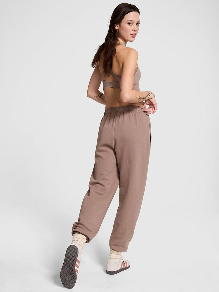 Victoria's Secret PINK Iced Coffee Brown Cuffed Fleece Joggers - Image 2 of 3