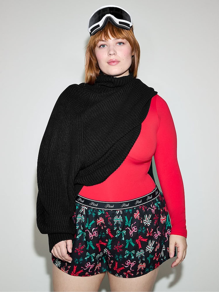Victoria's Secret PINK Black Turtleneck Knitted Jumper - Image 4 of 4