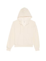 Victoria's Secret PINK White Shell Zip Up Diamante Fleece Hoodie - Image 3 of 4