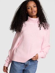Victoria's Secret PINK Pink Tulip Turtleneck Knitted Jumper - Image 1 of 3