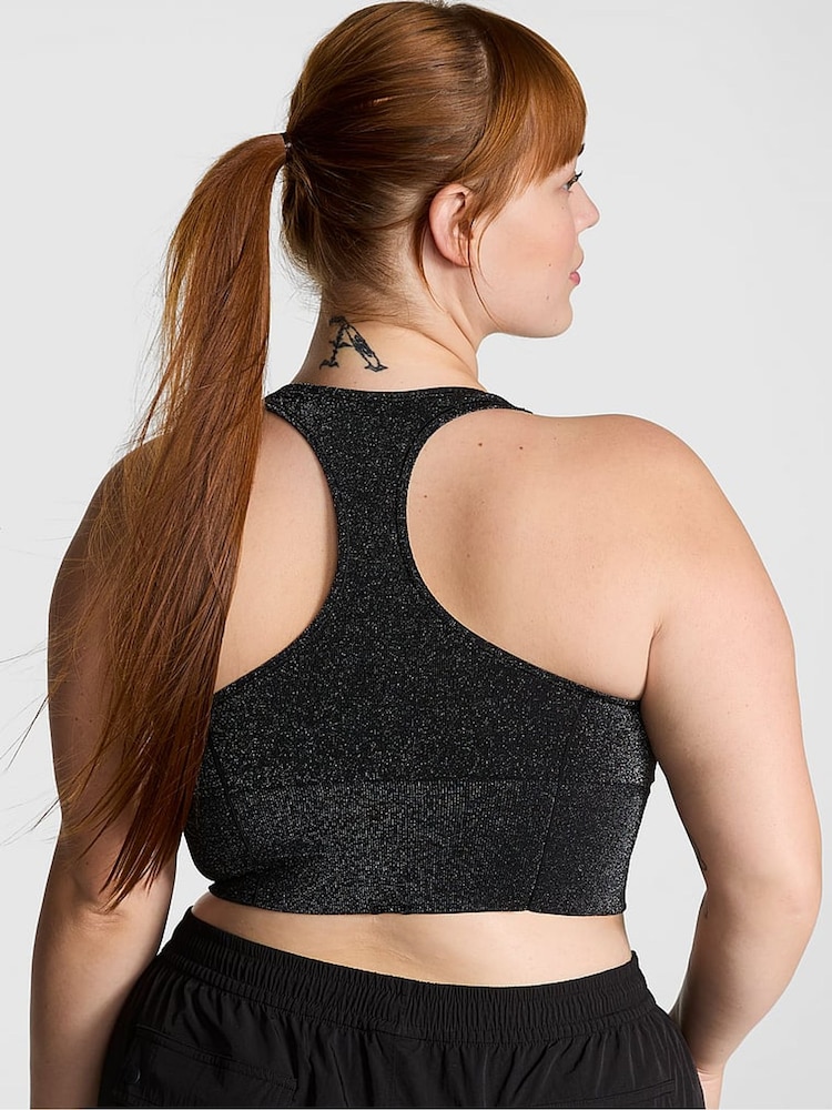 Victoria's Secret PINK Black Shine Sports Bra - Image 2 of 3