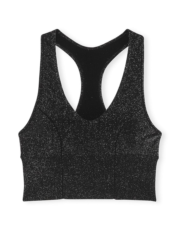 Victoria's Secret PINK Black Shine Sports Bra - Image 3 of 3