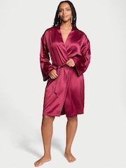 Victoria's Secret Campari Red Satin Midi Robe - Image 1 of 3