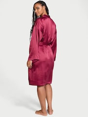 Victoria's Secret Campari Red Satin Midi Robe - Image 2 of 3