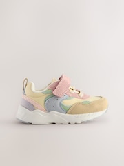 Multi Pastel Elastic Lace Touch Fasten Trainers - Image 3 of 6