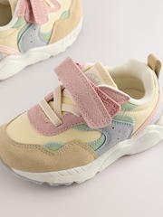 Multi Pastel Elastic Lace Touch Fasten Trainers - Image 5 of 6