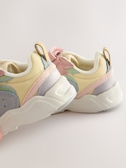 Multi Pastel Elastic Lace Touch Fasten Trainers - Image 6 of 6