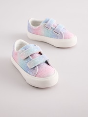 Rainbow Glitter Standard Fit (F) Chunky Trainers With Touch Fastening - Image 1 of 5