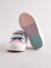 Rainbow Glitter Standard Fit (F) Chunky Trainers With Touch Fastening - Image 5 of 5