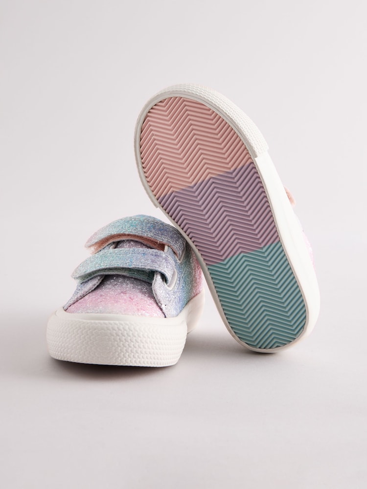 Arcoíris con purpurina - Zapatillas de deporte gruesas con cierre de Velcro - Imagen 5 de 5 Arcoíris con purpurina - Zapatillas de deporte gruesas con cierre de Velcro - Imagen 5 de 5