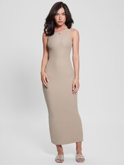 Guess Kim Bodycon Logo Tank Dress - Image 1 of 4
