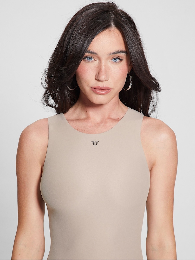 Guess Kim Bodycon Logo Tank Dress - Image 4 of 4