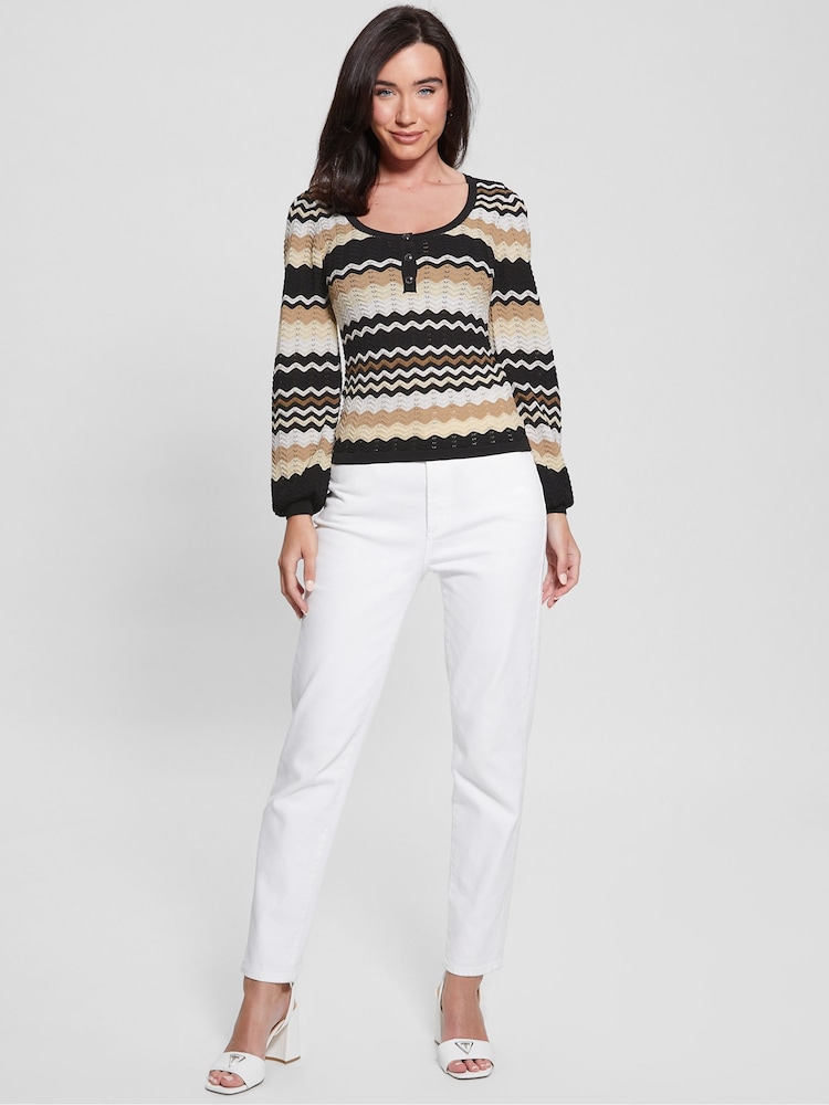 Guess Virginia Crochet Black Jumper - Image 2 of 4