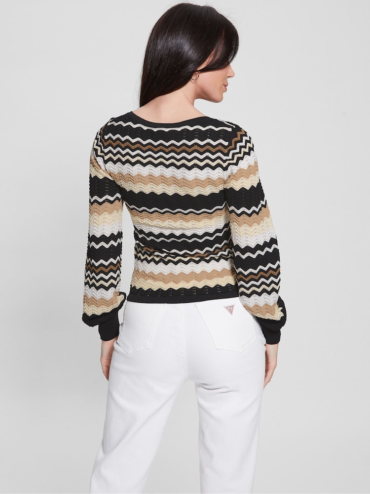 Guess Virginia Crochet Black Jumper - Image 4 of 4