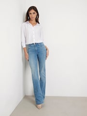 Guess Eliana Shiny Diamante Long Sleeve Shirt - Image 2 of 4