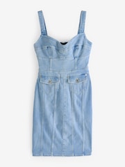 GUESS JEANS Light Blue Denim Lidia Sleeveless Dress - Image 1 of 1