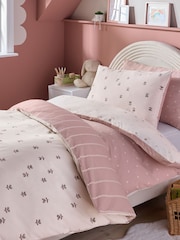 2 Pack Natural Hearts Duvet Cover and Pillowcase Set - Image 1 of 9