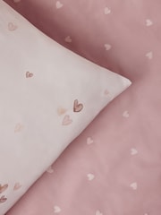 2 Pack Natural Hearts Duvet Cover and Pillowcase Set - Image 6 of 9