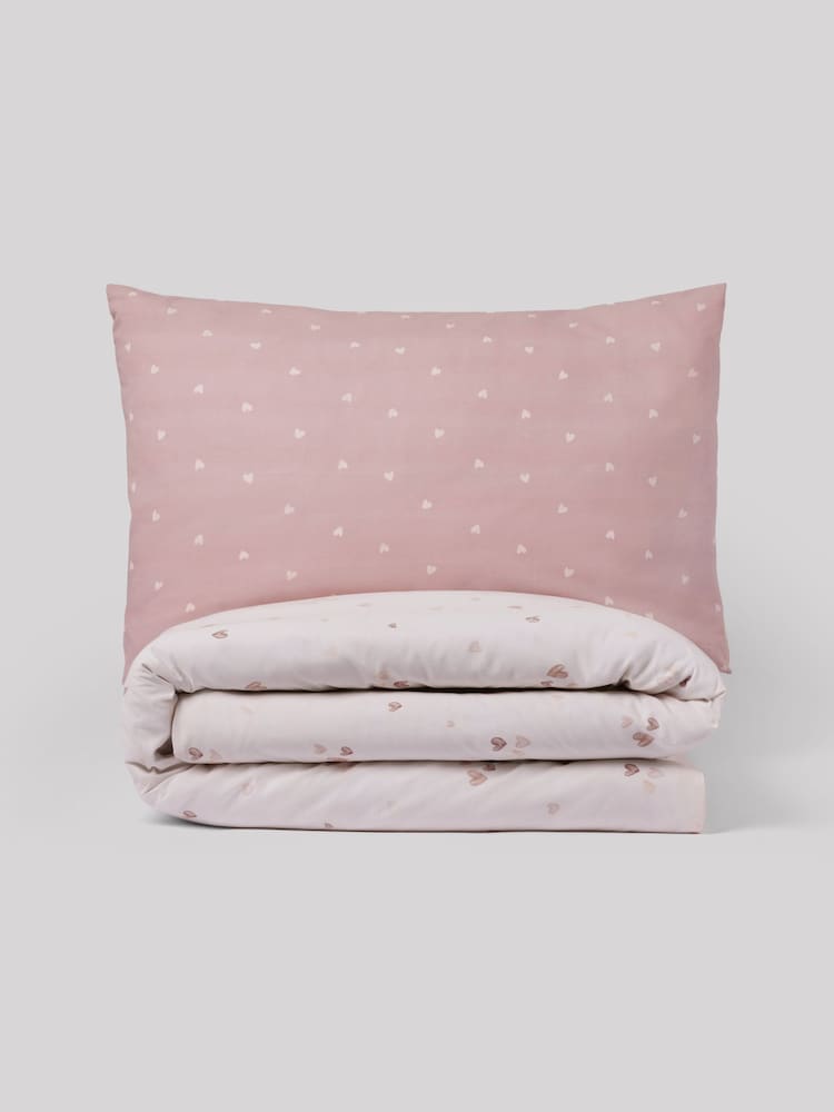 2 Pack Natural Hearts Duvet Cover and Pillowcase Set - Image 9 of 9
