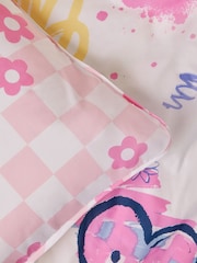 2 Pack Flower/Heart Character Icons Duvet Cover and Pillowcase Set - Image 5 of 6