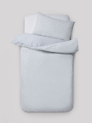 Blue Ditsy Supersoft 100% Cotton Percale 200 Thread Count Duvet Cover and Pillow Case Set - Image 7 of 9