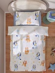 Natural Bluey and Friends 100% Cotton Duvet Cover and Pillowcase Set - Image 2 of 6