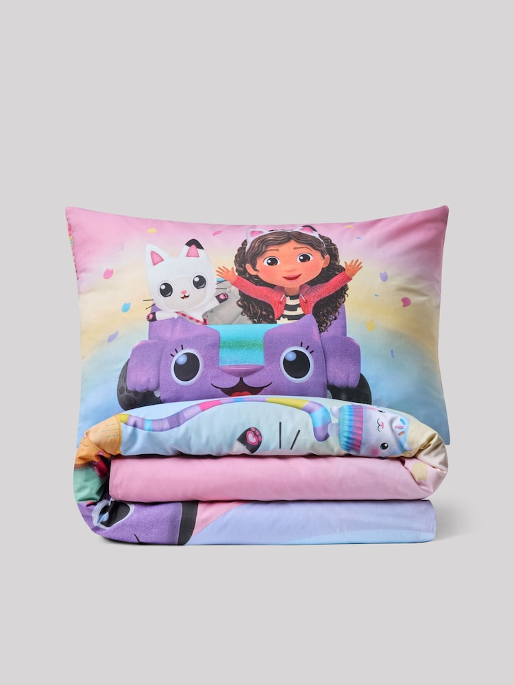 Gabby's Dollhouse Rainbow Duvet Cover and Pillowcase Set - Image 9 of 9 Gabby's Dollhouse Rainbow Duvet Cover and Pillowcase Set - Image 9 of 9