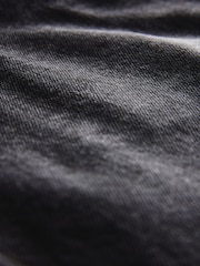Black Bleach Relaxed Turn Up 100% Cotton Denim Shorts - Image 7 of 7