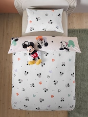 Natural Disney Mickey Mouse 100% Cotton Duvet Cover and Pillowcase Set - Image 4 of 9