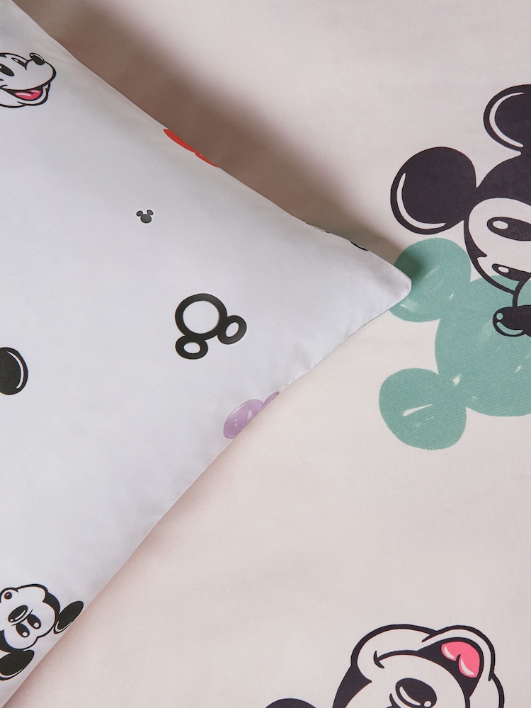 Natural Disney Mickey Mouse 100% Cotton Duvet Cover and Pillowcase Set - Image 9 of 9