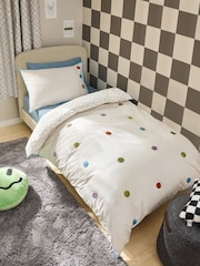 Tufted Faces Duvet Cover and Pillowcase Set - Image 1 of 9