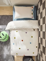 Tufted Faces Duvet Cover and Pillowcase Set - Image 3 of 9