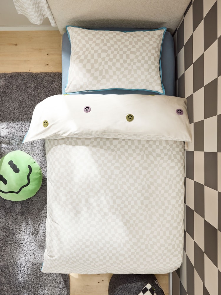 Tufted Faces Duvet Cover and Pillowcase Set - Image 4 of 9