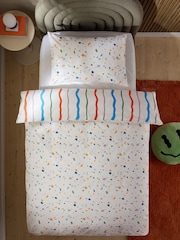 Bright Wiggle Duvet Cover and Pillowcase Set - Image 1 of 9