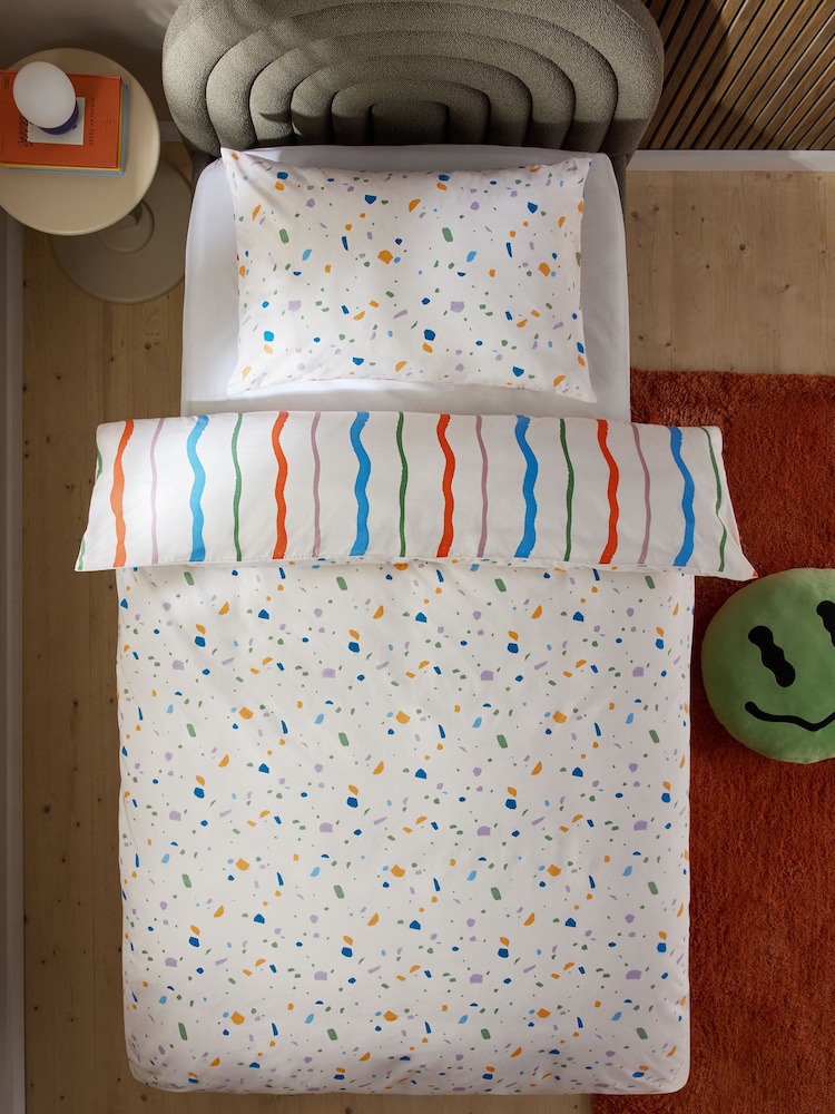 Bright Wiggle Duvet Cover and Pillowcase Set - Image 1 of 9