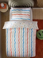 Bright Wiggle Duvet Cover and Pillowcase Set - Image 2 of 9