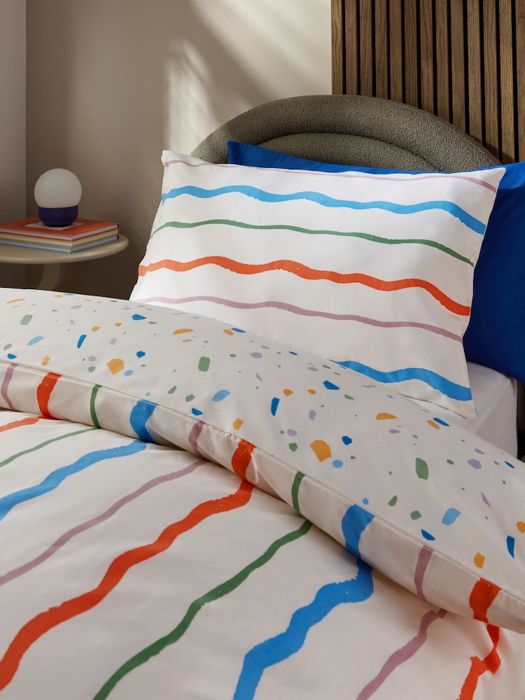 Bright Wiggle Duvet Cover and Pillowcase Set - Image 4 of 9