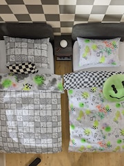 2 Pack Neon Graffiti Duvet Cover and Pillowcases Set - Image 2 of 8