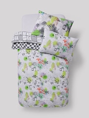 2 Pack Neon Graffiti Duvet Cover and Pillowcases Set - Image 5 of 8
