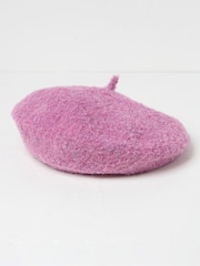 FatFace Beret Pink Hat - Image 3 of 4