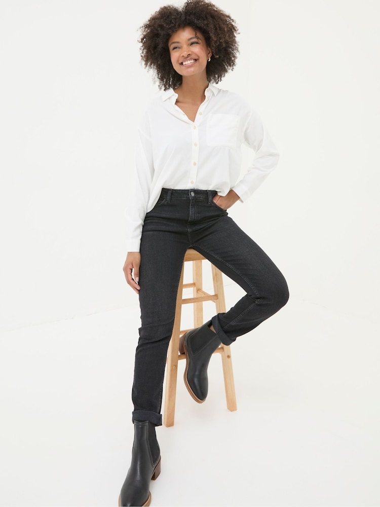 FatFace Chesham Washed Black Jeans - Image 4 of 5