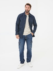 Indigo modra - FatFace Cargo Jeans - Slika 1 iz 6