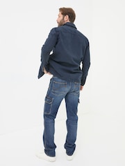 Indigo modra - FatFace Cargo Jeans - Slika 2 iz 6